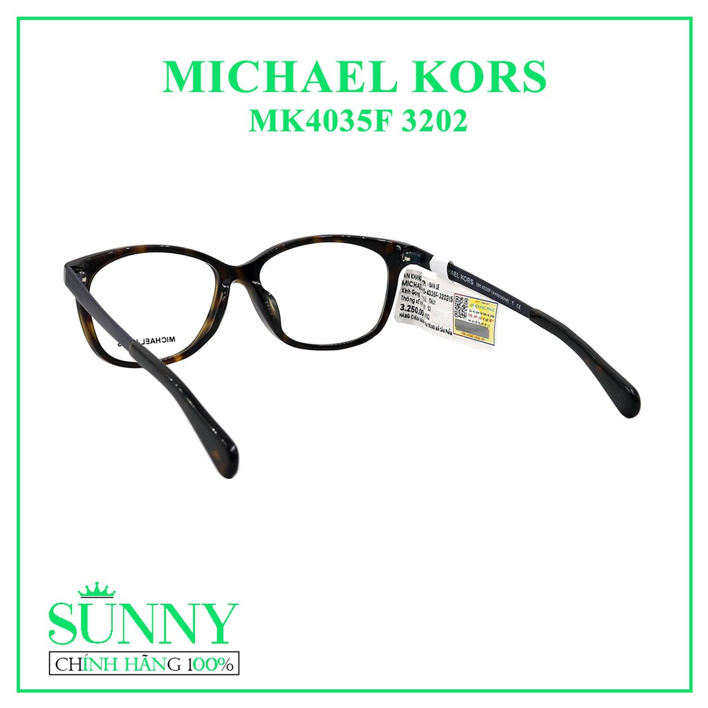 Gọng kính thời trang Michael Kors MK4035F 3202 chính hãng, thiết kế dễ đeo bảo vệ mắt