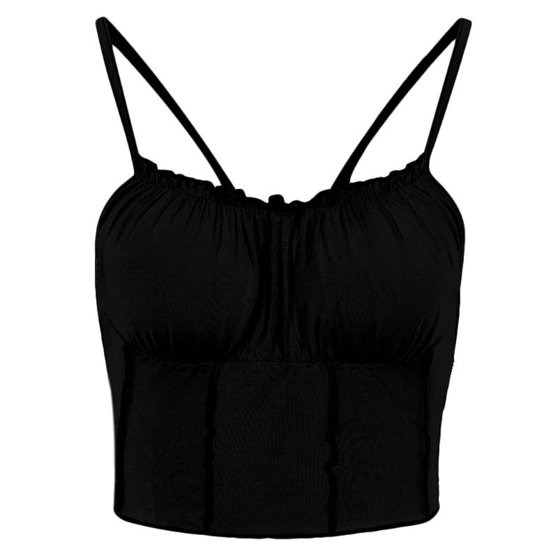 Áo Croptop Sát Nách Màu Sắc Ngọt Ngào Thời Trang Mùa Hè Cho Nữ