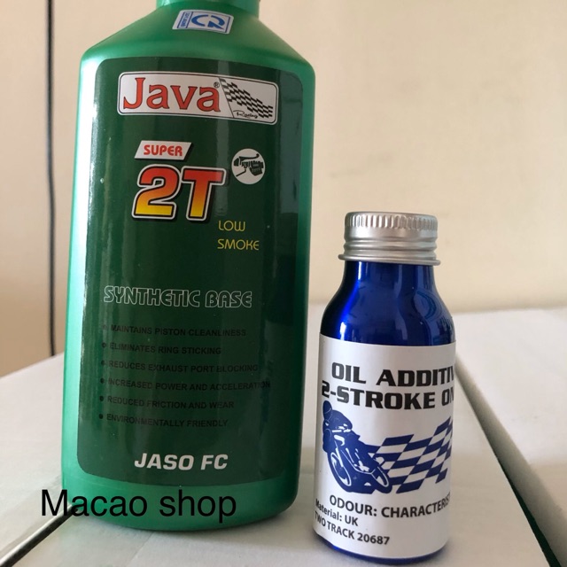 Combo Nhớt 2t Java và tinh dầu Anh ( ko cặn ).