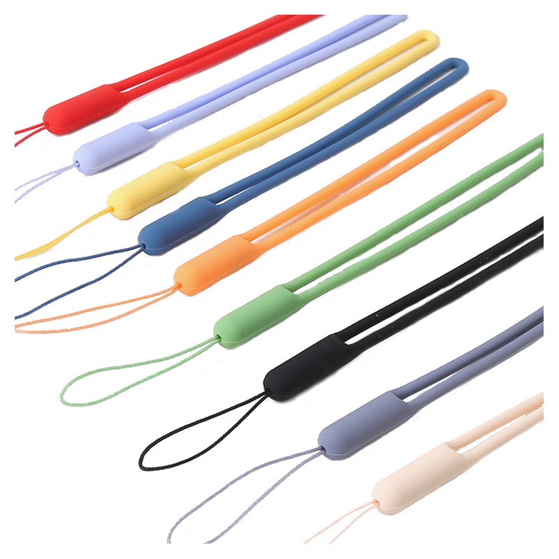 Dây treo điện thoại - thẻ ID - USB đeo tay silicone dẻo tiện lợi nhiều màu sắc