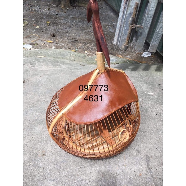 Lồng chim Cu quả đào cửa dơi bóc bịt da Thật hàng kỹ đẹp
