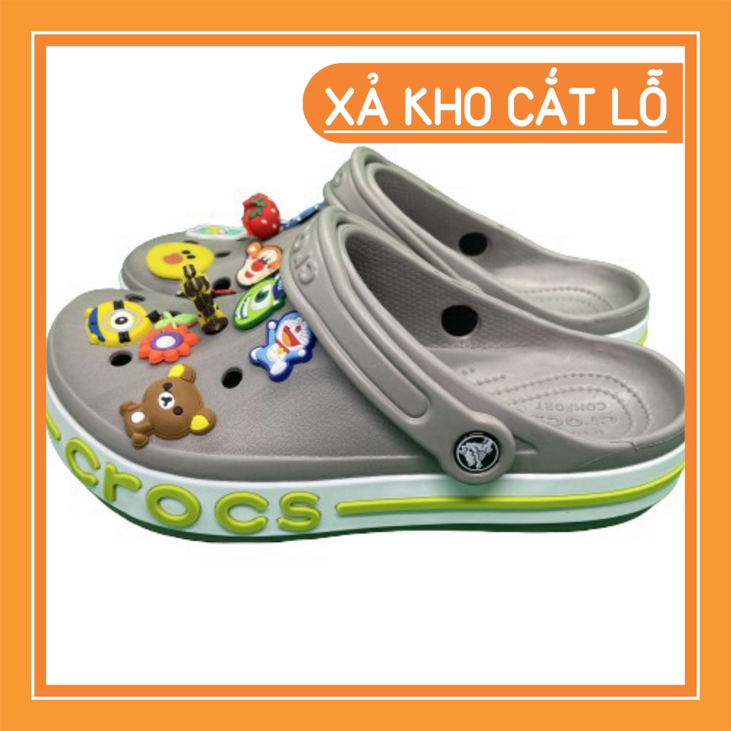 Freeship & Hoàn xu Dép cross đế bánh mỳ sục bít đầu cho nữ và nam đủ size 36, 37, 38, 39, 40, 41, 42, 43, 44, full white