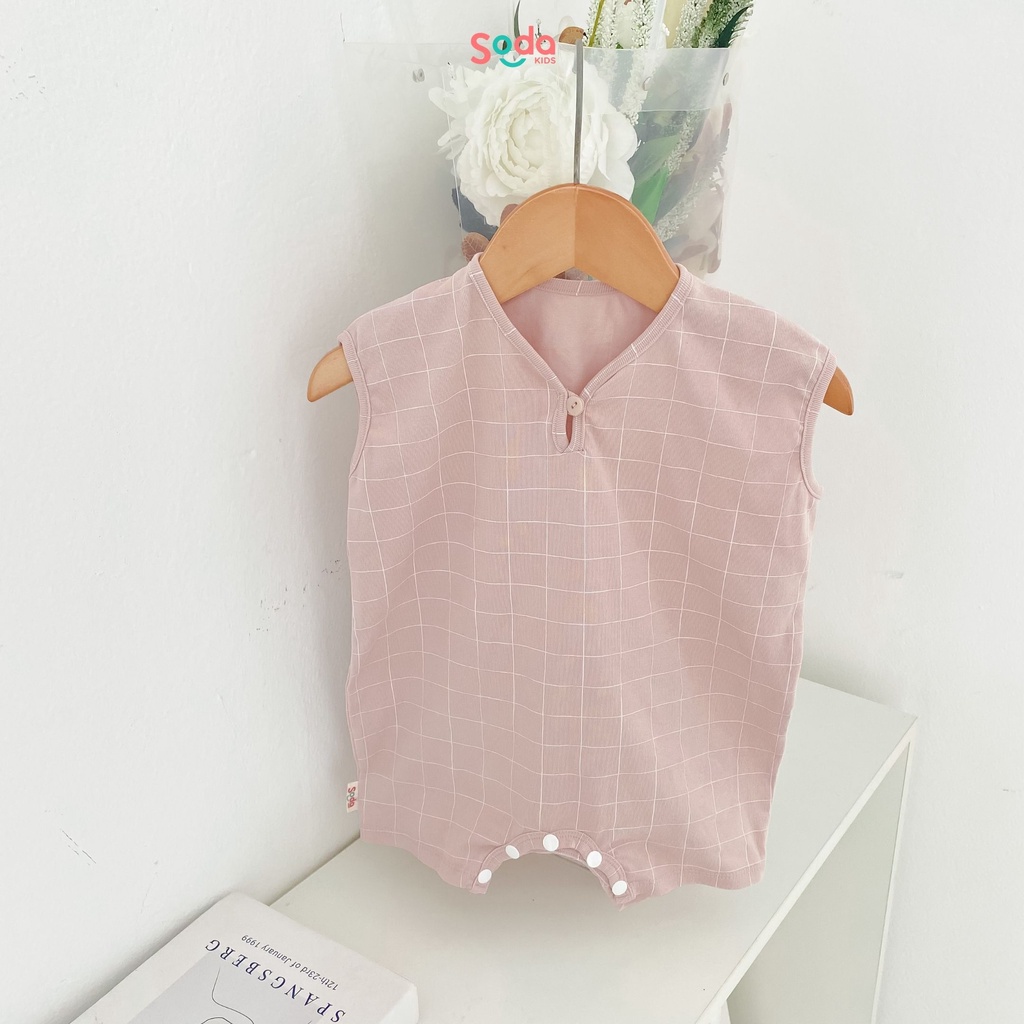 Body cho bé SODA KIDS Kewtie romper chất liệu cotton co giãn 4 chiều, phong cách Hàn Quốc