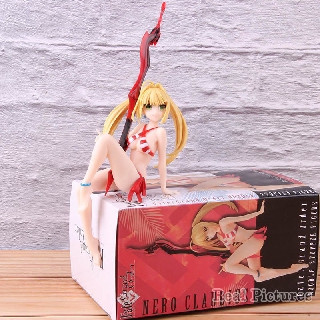 Mô Hình Nữ Hoàng Đế Đỏ Nero Claudius Chặn Ngồi - Cao 15cm