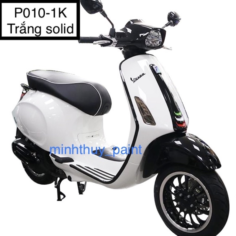 Sơn xe máy Vespa màu Trắng Solid P010-1K Ultra Motorcycle Colors