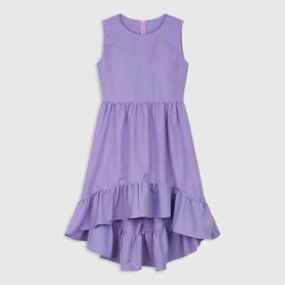 Đầm Mẹ và Bé Đuôi Cá Tím Linen(1 món)