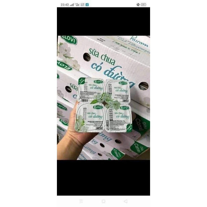 Sữa chua Elovi có đường