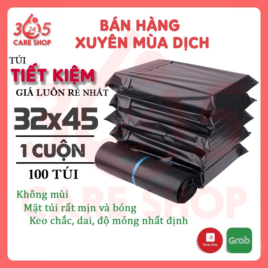 Túi Đóng Hàng, Túi Gói Hàng Niêm Phong CARESHOP365 tự dính Size 32x45 cm,Đóng Gói Áo Khoác, Balo - CT23