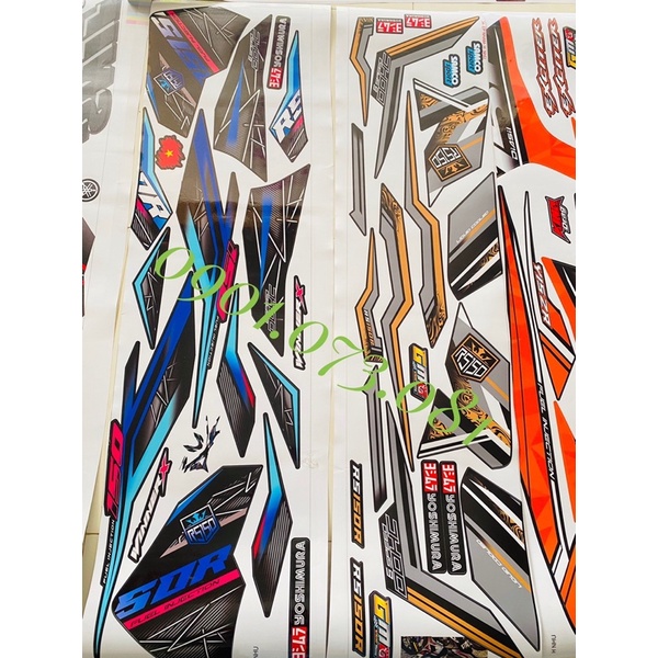 Tem rời v3 7 màu RS150 xe đen