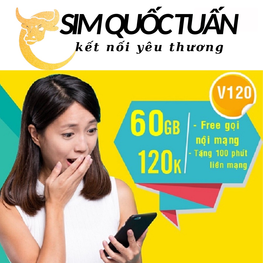 Sim Viettel  V120N tặng 120GB/tháng miễn phí nghe gọi dùng cho máy tính bảng,điện thoại,wifi