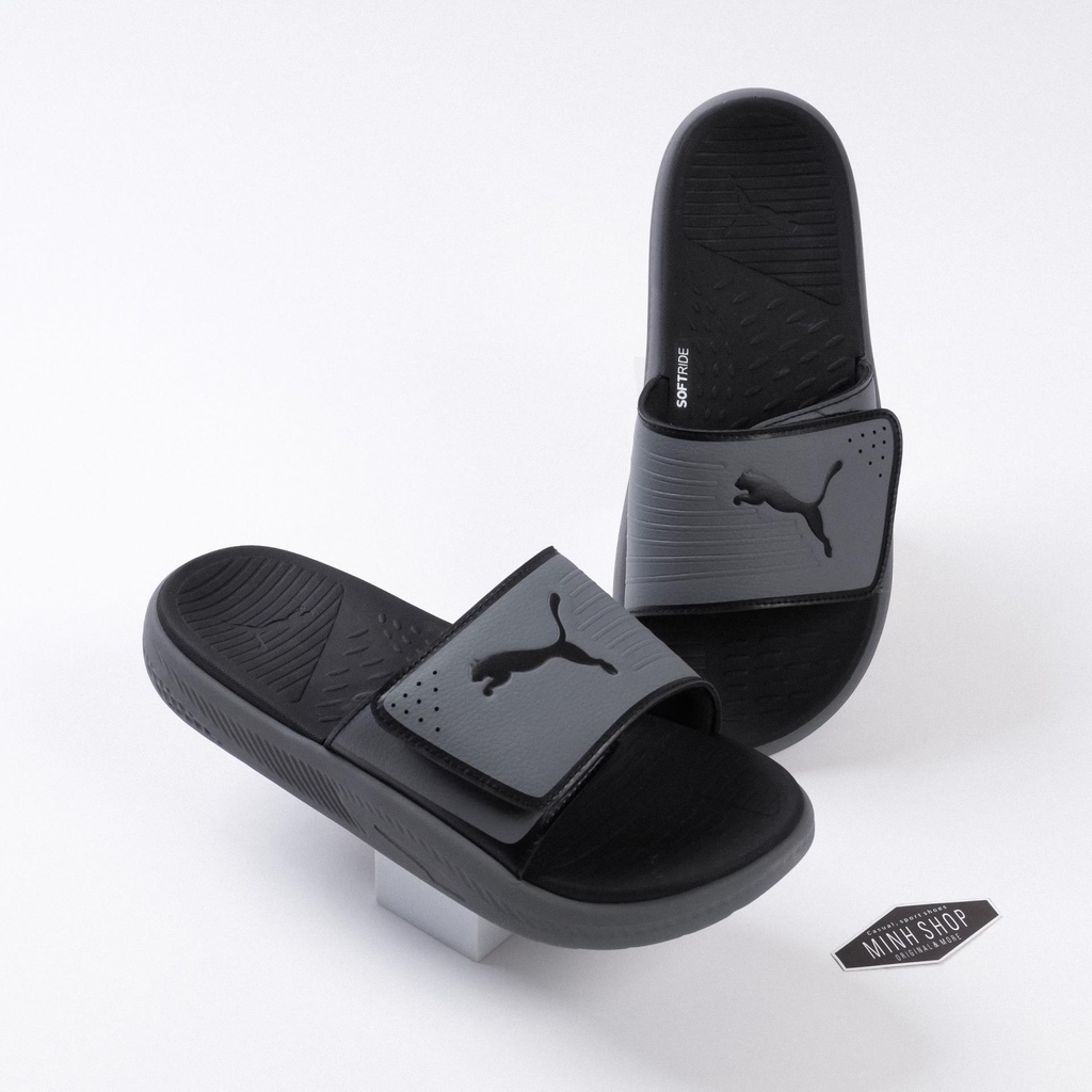 Dép Puma_Softride 'Black Steel Grey' - 10664