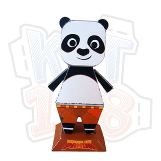 Mô hình giấy Anime Chibi cute Po - Kung Fu Panda