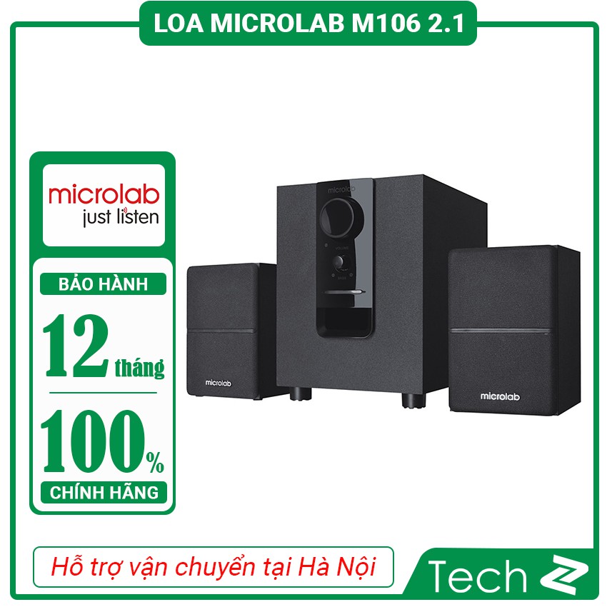 Loa Bluetooth Microlab 2.1 M106 BT Đen