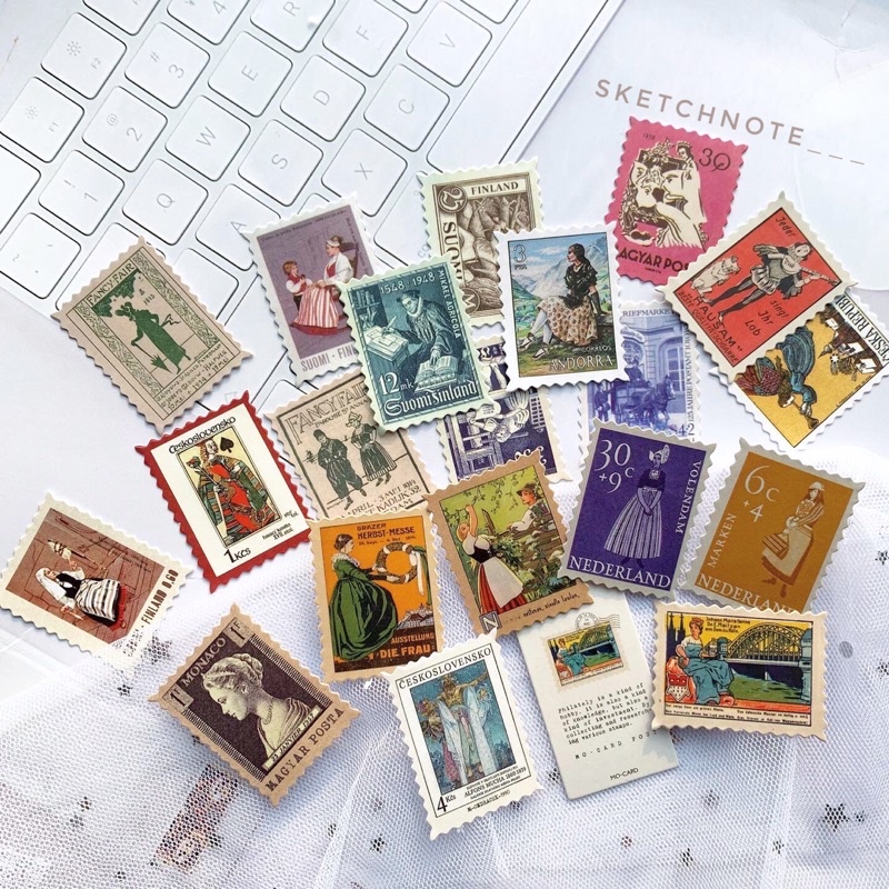 Sticker stamp vintage ST075