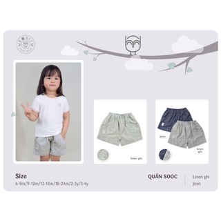 Hrnee - Quần jean đùi cho bé