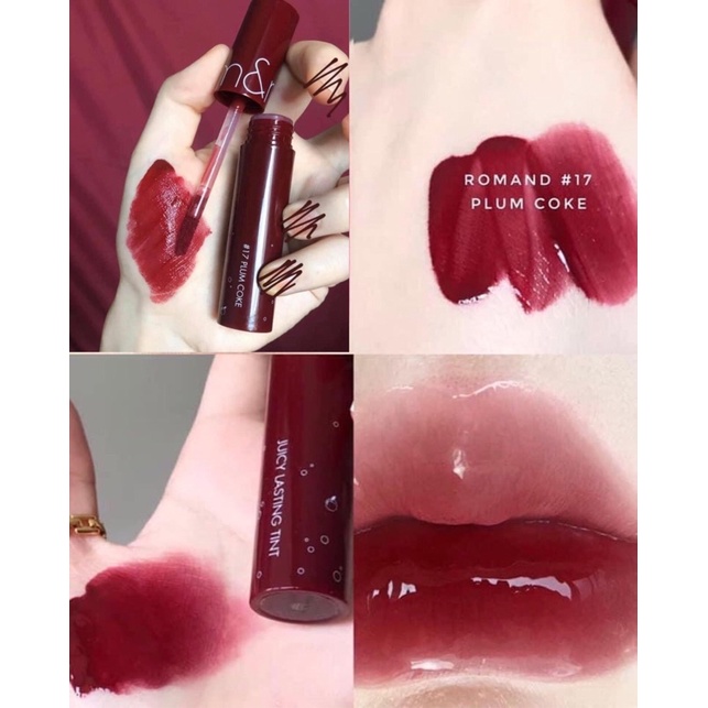 Son bóng #Romand New Juicy Lasting -17 Plum Coke Đỏ Mận