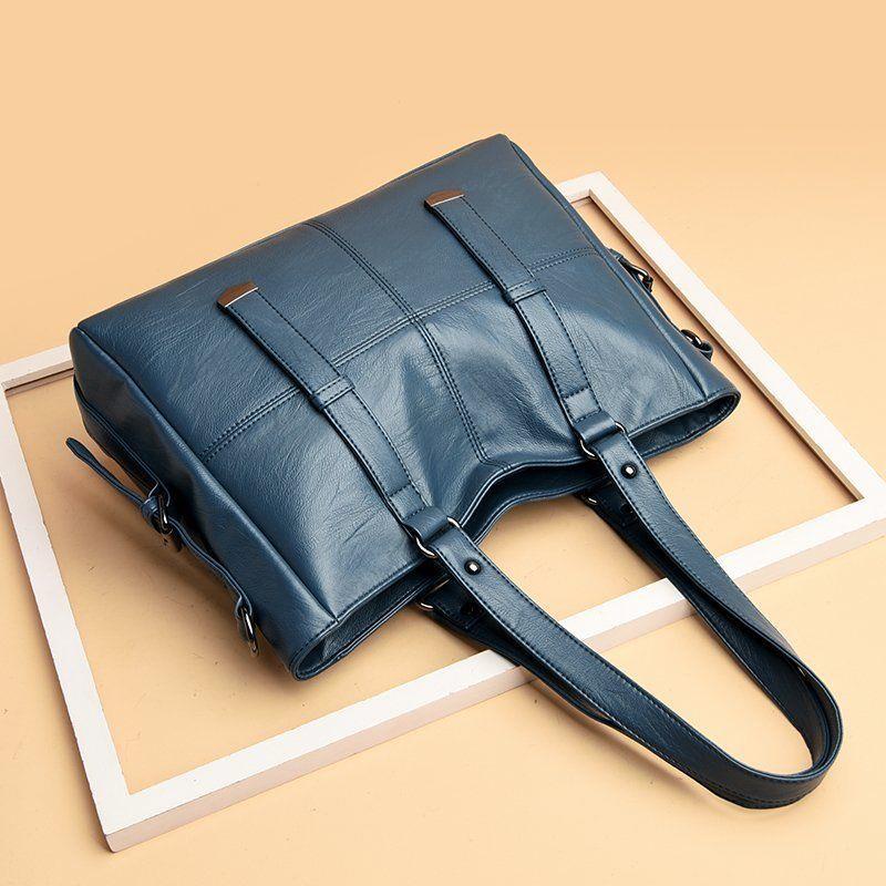 Túi Boutique Bé Gái Da Thật Nữ Túi Lớn 2022 Da Mềm Hợp Thời Trang Một Vai Tote Túi Đeo chéo Dung Tích Lớn Trung A