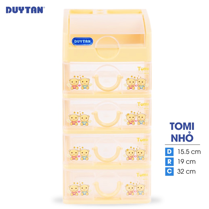 Tủ nhựa Duy Tân Tomi nhỏ - 5 ngăn (15.5x 19 x 32cm) (52190)