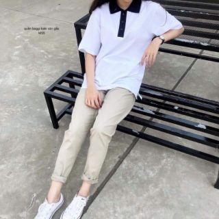 Quần kaki bagy sắn gấu