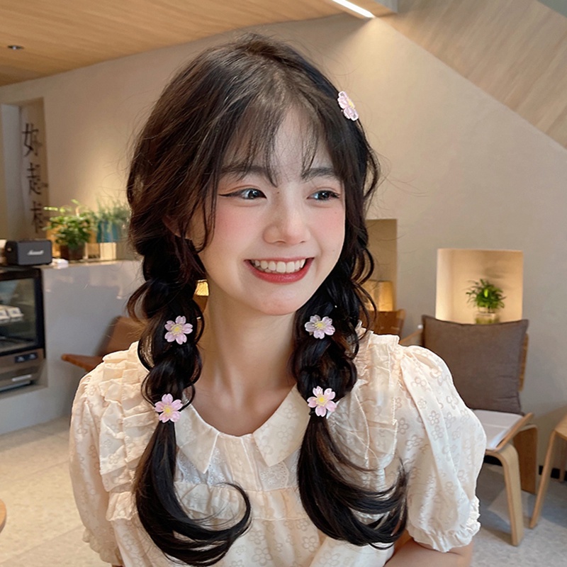 Kẹp Tóc Hình Hoa Anh Đào Dễ Thương Phong Cách Hàn Quốc Cho Bé Gái