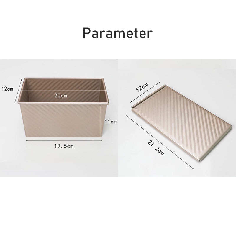 ONLY HOUSE Khuôn Thép carbon Màu Vàng Có Nắp Dùng Nướng Bánh Tiện Dụng