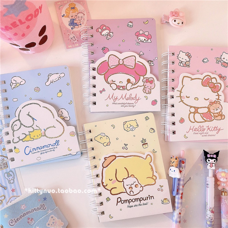 Sổ tay ghi chú Cinnamoroll Babycinnamoroll MelodyA6 dễ thương