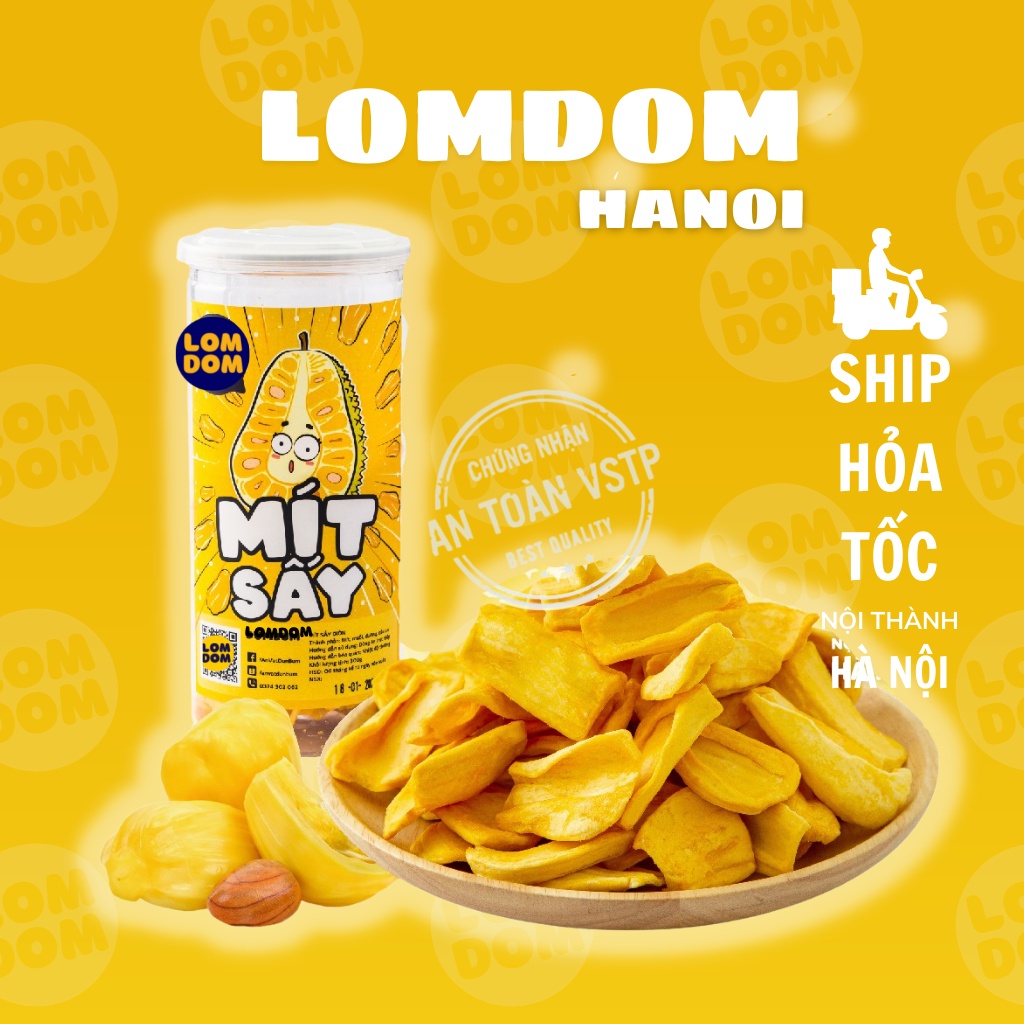 Mít thái sấy 200g LomDom food đồ ăn vặt Hà Nội vừa ngon vừa rẻ