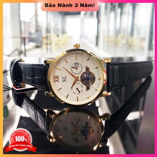 Đồng hồ nam SL 5083G , dây dây da 316L, full hộp, thẻ bảo hành 3 năm, mặt Sapphire chống nước, chống xước