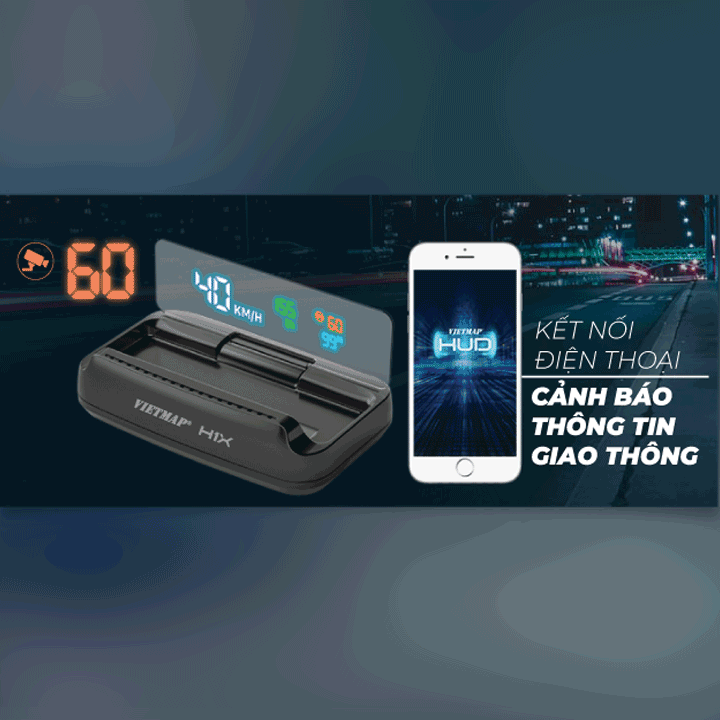 Màn hình hiển thị thông tin Vietmap HUD H1X [Xenon Aozoom] | BigBuy360 - bigbuy360.vn