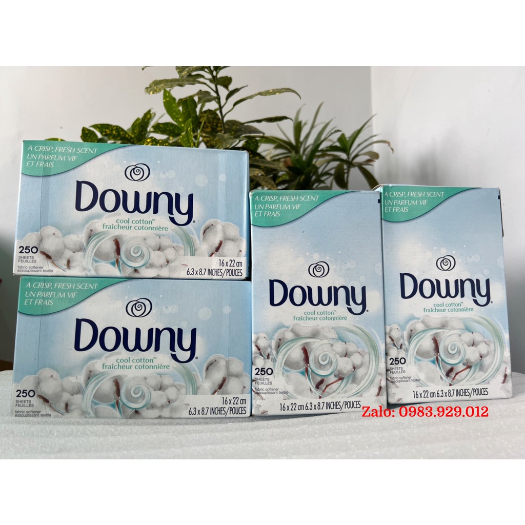 [Tách lẻ] Giấy thơm quần áo Downy Cool Cotton (trắng)