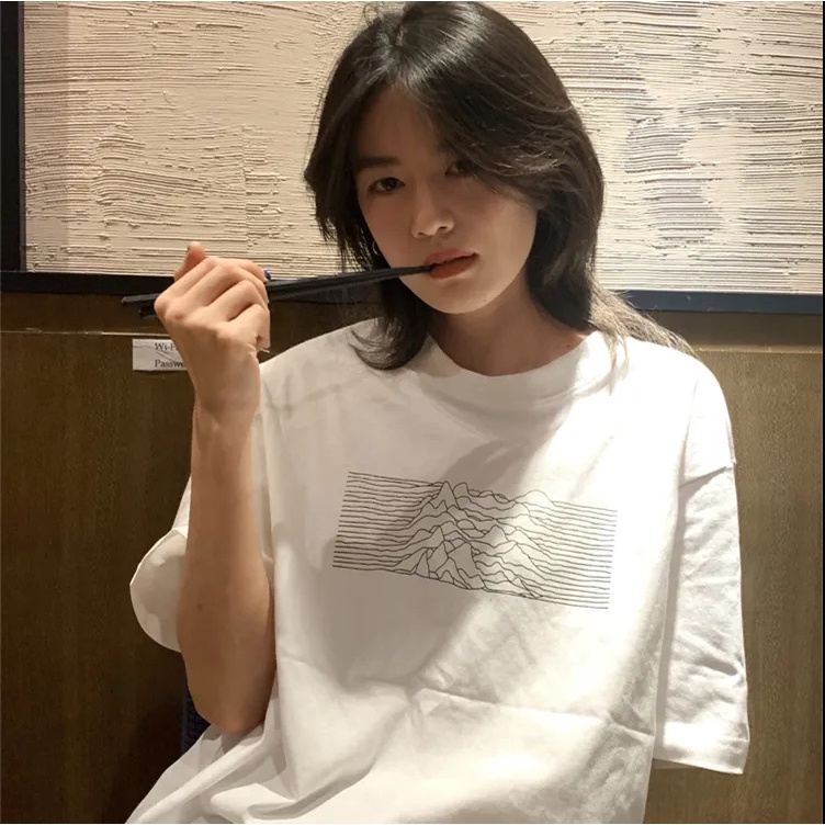 NRVP Áo Thun 100% Cotton Dáng Rộng Thời Trang Hàn Quốc Cho Nữ