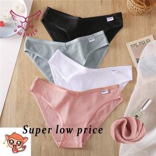  Quần Lót Cotton Màu Trơn Gợi Cảm Cho Nữ Size M-4Xl