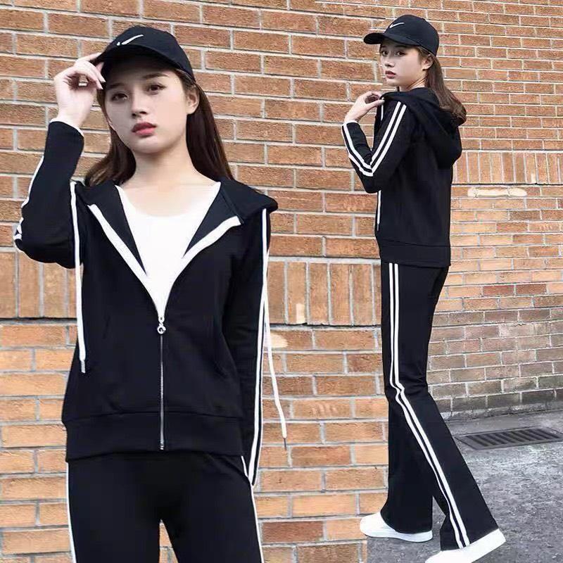 Bộ đồ thể thao thu đông nữ chất Umi ,họa tiết nhỏ năng động trẻ trung