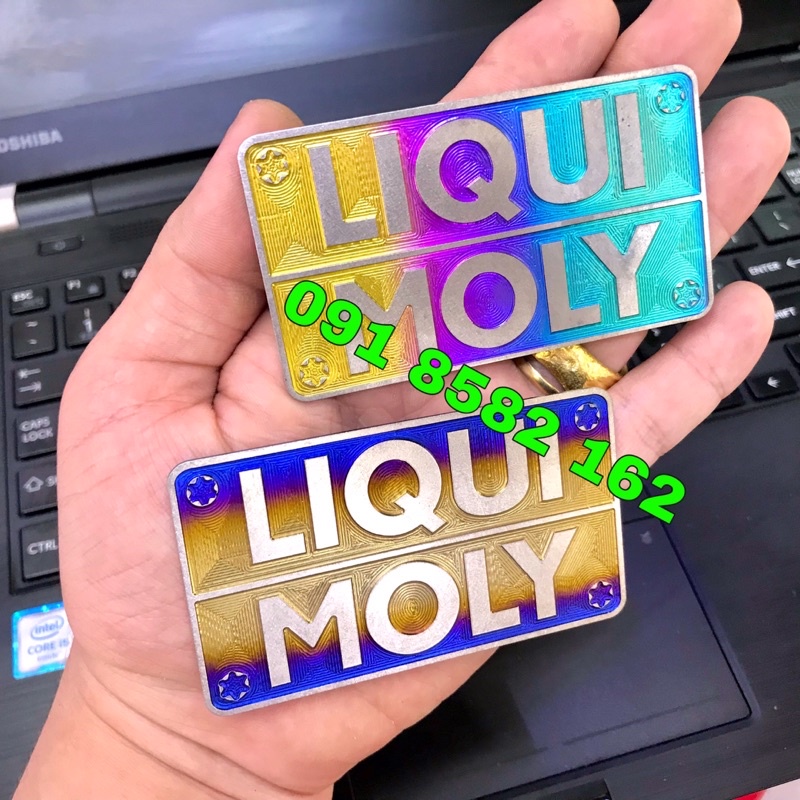 Tem titan nắp bình nước  dán xe ab,vario,shmode  - đồ chơi xe máy