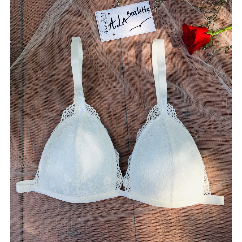 Nội y nữ sexy ALA BRALETTE hàng thiết kế bằng vải ren cao cấp không gọng quần lót quyến rũ