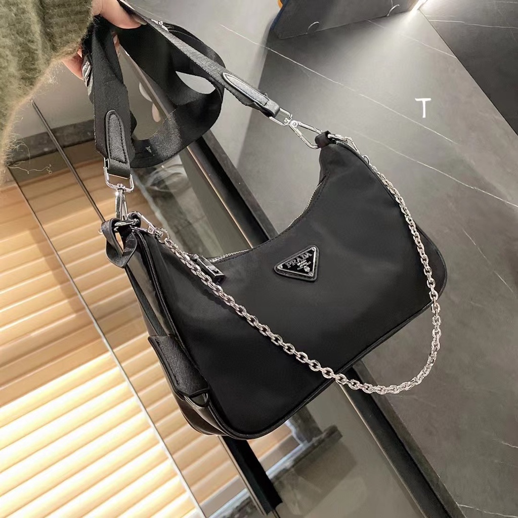 Túi Đeo Dưới Cánh Tay Ba Trong Một Bằng Nylon Phong Cách Boho Cổ Điển Mới Cho Nữ777777