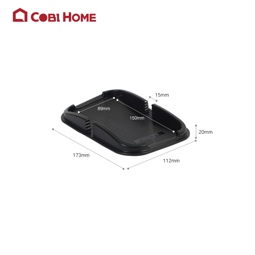 Miếng đỡ điện thoại chống trượt cố định điện thoại, đồ vật trên xe bằng silicone có rãnh - FUNSHOP