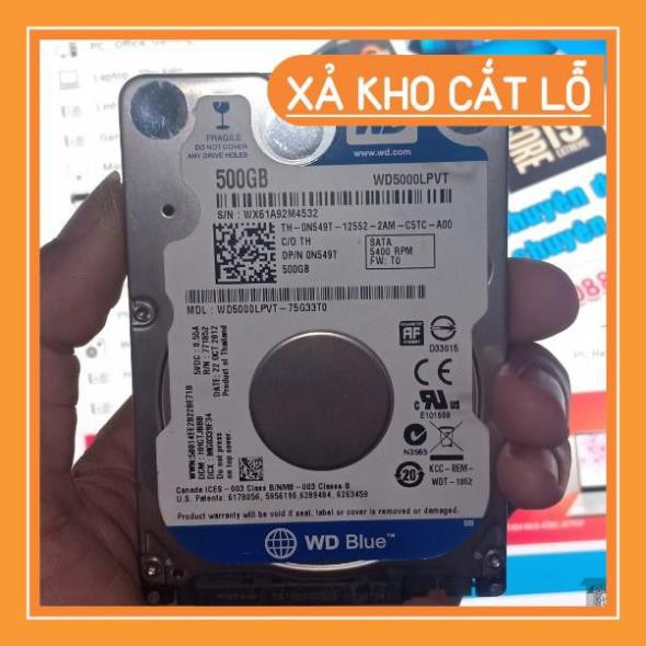 [hot sale] Xả kho giá rẻ nhất Hồ Chí Minh ổ cứng laptop hdd 500gb sức khỏe 100% tốt.