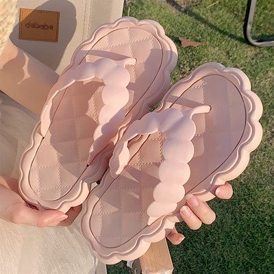 Dép Xỏ Ngón eva Chống Trượt Đính Hoa Dễ Thương Thời Trang Đi Biển Cho Bé Gái