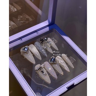 [Nails box] Móng úp giả thiết kế lấp lánh bling