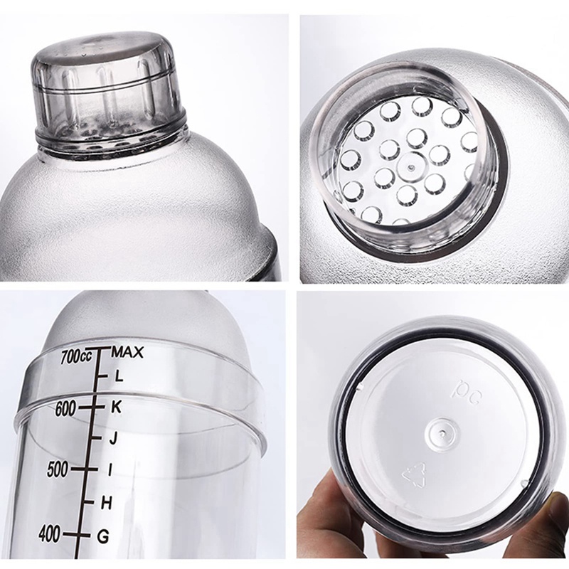 Bộ 4 Dụng Cụ Pha Chế Rượu 700Cc / 24 Oz Có Thang Đo