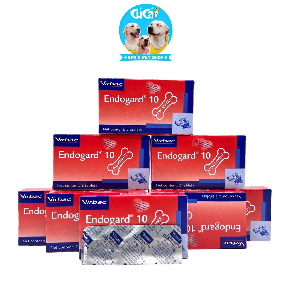 Viên nhai Endogard Virbac cho chó, viên xổ giun cho chó an toàn tiện lợi Củ Cải Pet Shop