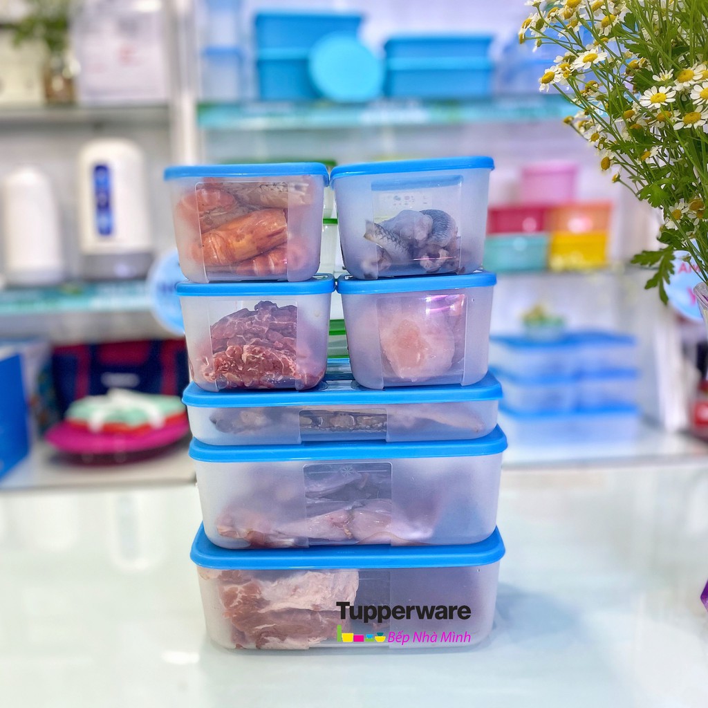 Tupperware ❤️Freeship❤️Bộ hộp bảo quản trữ đông Freezermate 8 hộp (1/2 bộ 16) | BigBuy360 - bigbuy360.vn