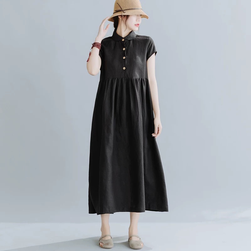 Đầm Đũi nữ dáng Babydoll, Đầm suông Rộng Nhiều Màu Trẻ Trung Bầu Mặc Xinh Thoải Mái