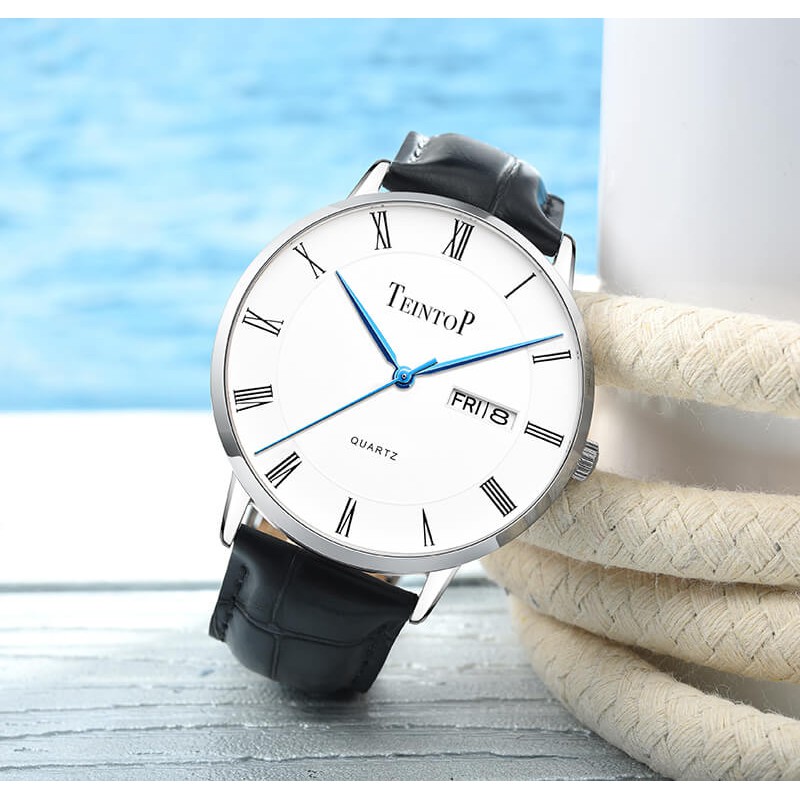 Đồng hồ nam chính hãng Teintop T7016-12 mới 100%,Kính sapphire,chống xước,Chống nước 50m,Đồng hồ Quartz,Bảo Hành 12th