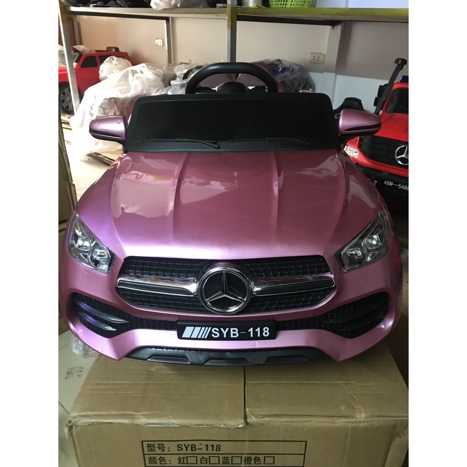 Ô tô điện cho bé SYb 118.bản sươn tĩnh điện ghế da