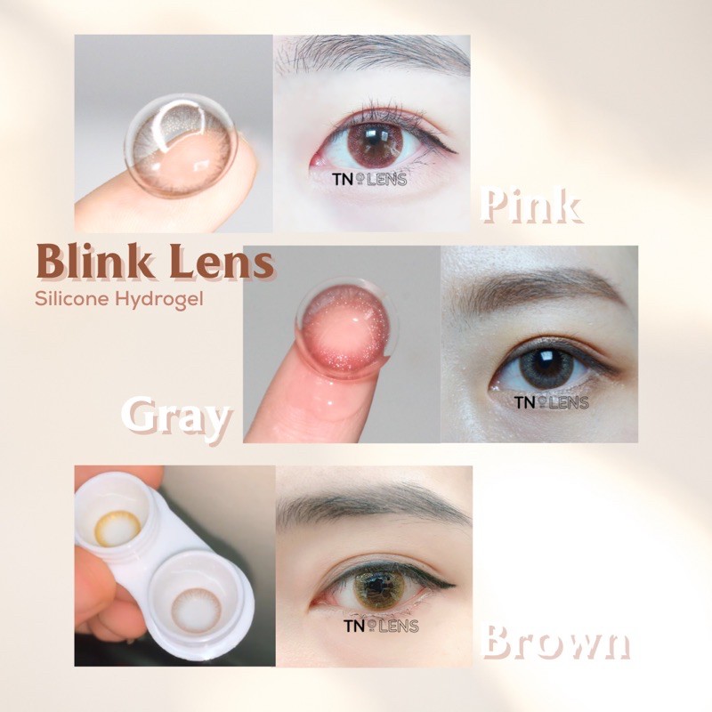 Kính áp tròng BLINK PINK 14.0 - Độ cận 0->6 - Hsd 6->8 tháng