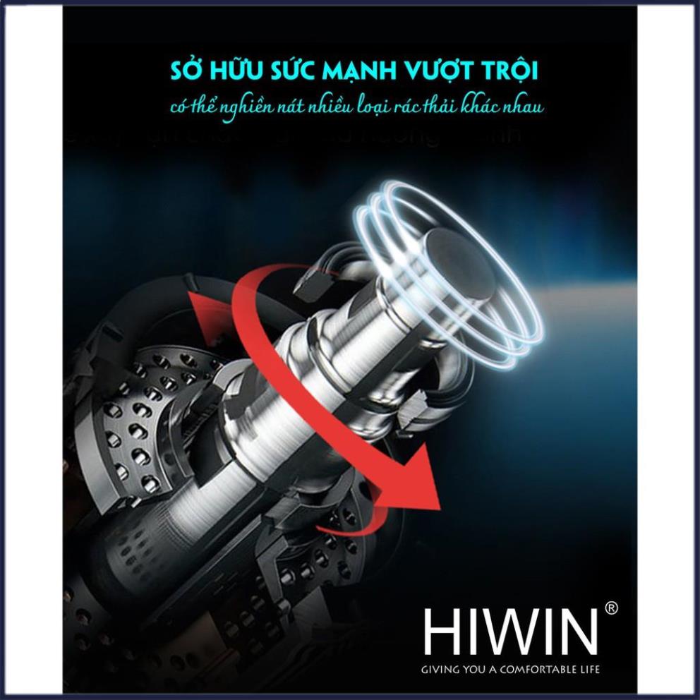 Máy xử lý rác xay rác nhà bếp cao cấp màu đỏ công suất 600W HIWIN LJ-600R