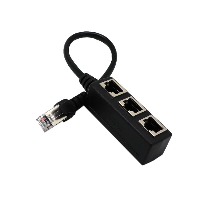 ⚡Dây Cáp Chia Cổng Mạng LAN RJ45 1 Male Sang 2 / 3 Female | BigBuy360 - bigbuy360.vn