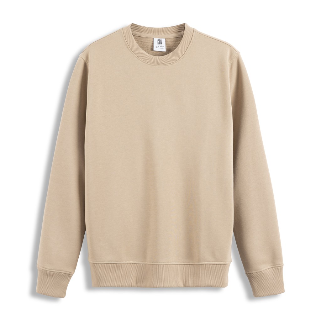 Áo Nỉ Trơn Tay Dài ICON DENIM Feel Good Basics | BigBuy360 - bigbuy360.vn